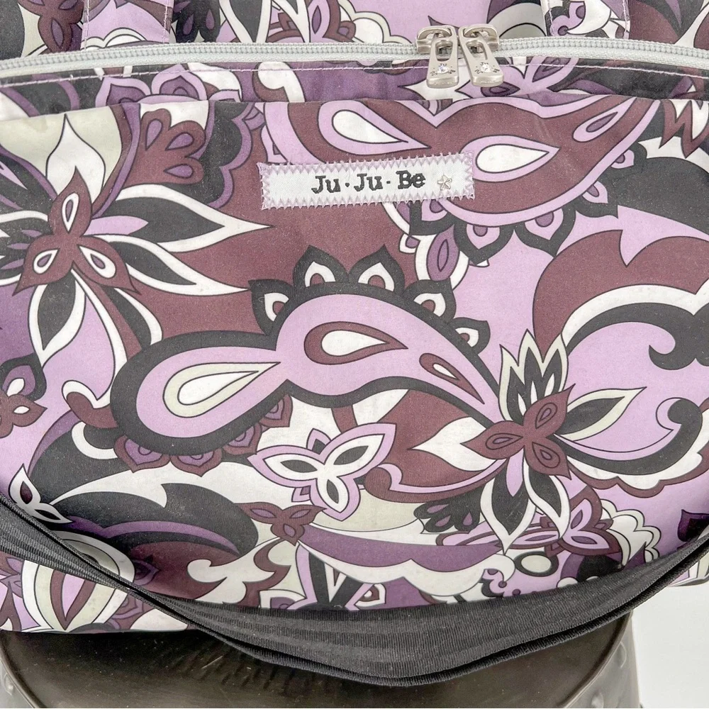 Ju Ju Be Purple Paisley Be Spicy Diaper Bag